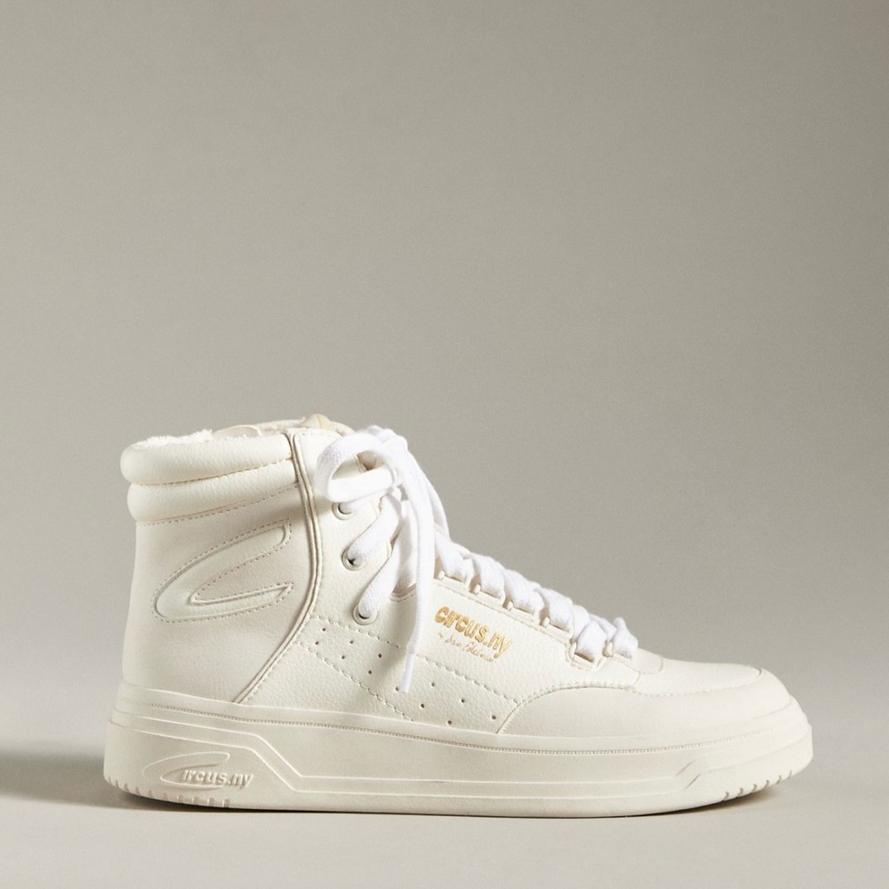 Circus NY by Sam Edelman Irving High-Top Sneakers Ivory Size 8 New With Tags